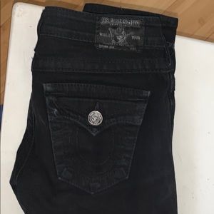 True Religion Black skinny jeans